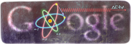 احتفالات جوجل  بالذكرى 127 لميلاد نيلس بور Bohr11-hp