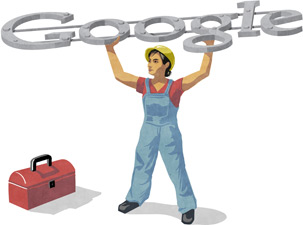 عيد العمال جوجل تحتفل به علي صفحتها الرئيسية جميع دول العالم 2012 Laborday12-hp